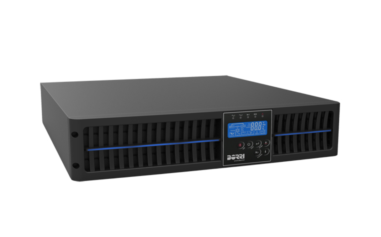 Leonardo RT, the 'On-Line' version of the 1-phase UPS tower, is ideal for networks and servers, small data centres.